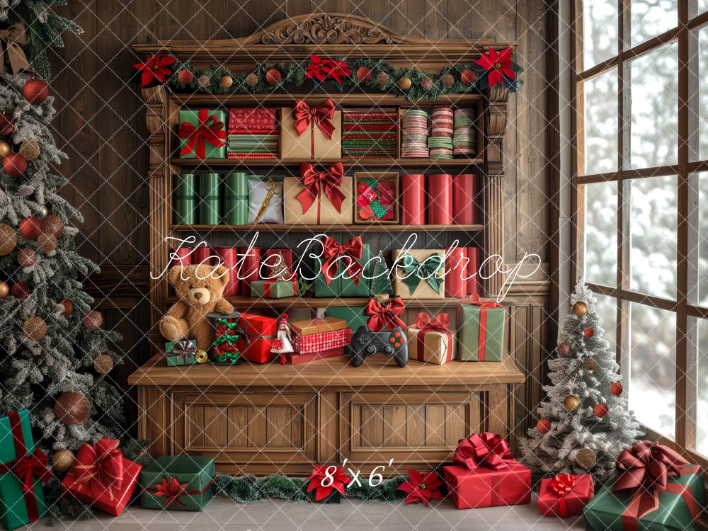 Kate Noël Cadeaux Armoire Salle Fenêtre Toile de fond conçue par Mini MakeBelieve - Kate Backdrop FR