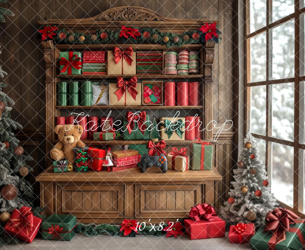 Kate Noël Cadeaux Armoire Salle Fenêtre Toile de fond conçue par Mini MakeBelieve - Kate Backdrop FR