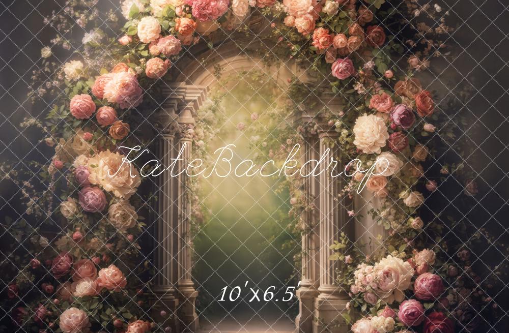 Kate Beaux-arts Arche Fleurs Jardin Toile de fond conçue par Emetselch - Kate Backdrop FR