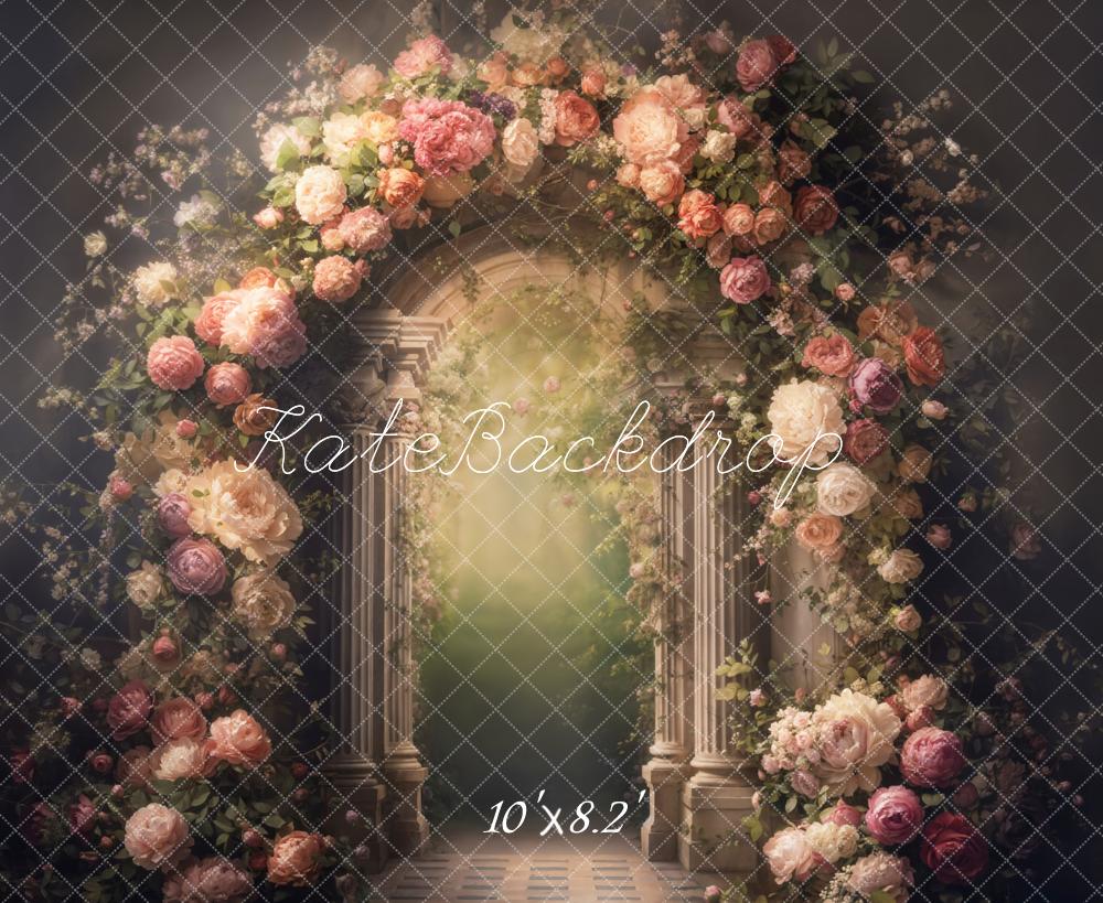 Kate Beaux-arts Arche Fleurs Jardin Toile de fond conçue par Emetselch - Kate Backdrop FR