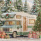 Kate Noël Camping-car Cadeaux Forêt Neige Toile de fond conçue par Emetselch - Kate Backdrop FR