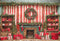 Kate Noël Cheminée Rouge Mur en bois Cadeaux Toile de fond conçue par Emetselch - Kate Backdrop FR