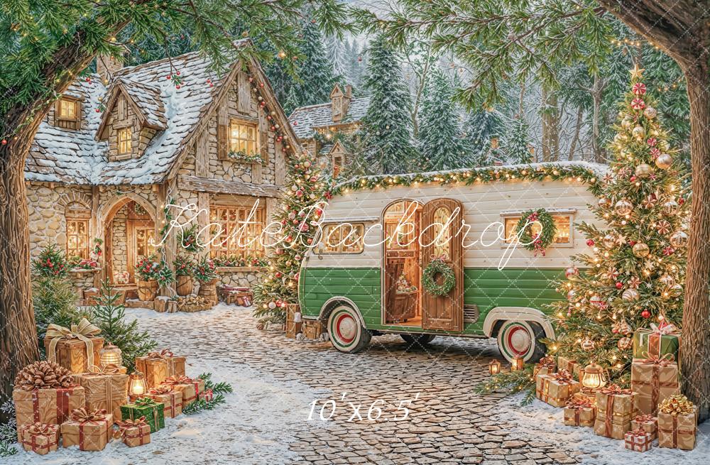 Kate Noël Camping-car Maison Cadeaux Toile de fond conçue par Emetselch - Kate Backdrop FR
