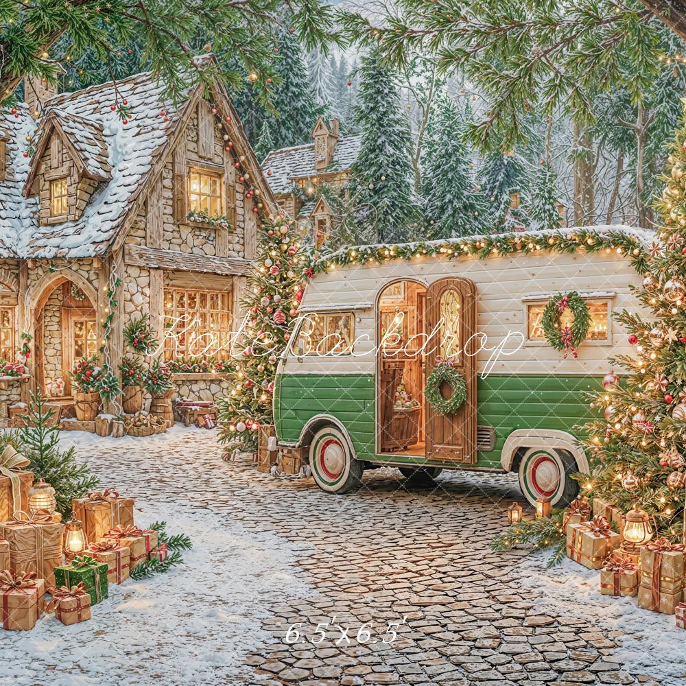 Kate Noël Camping-car Maison Cadeaux Toile de fond conçue par Emetselch - Kate Backdrop FR