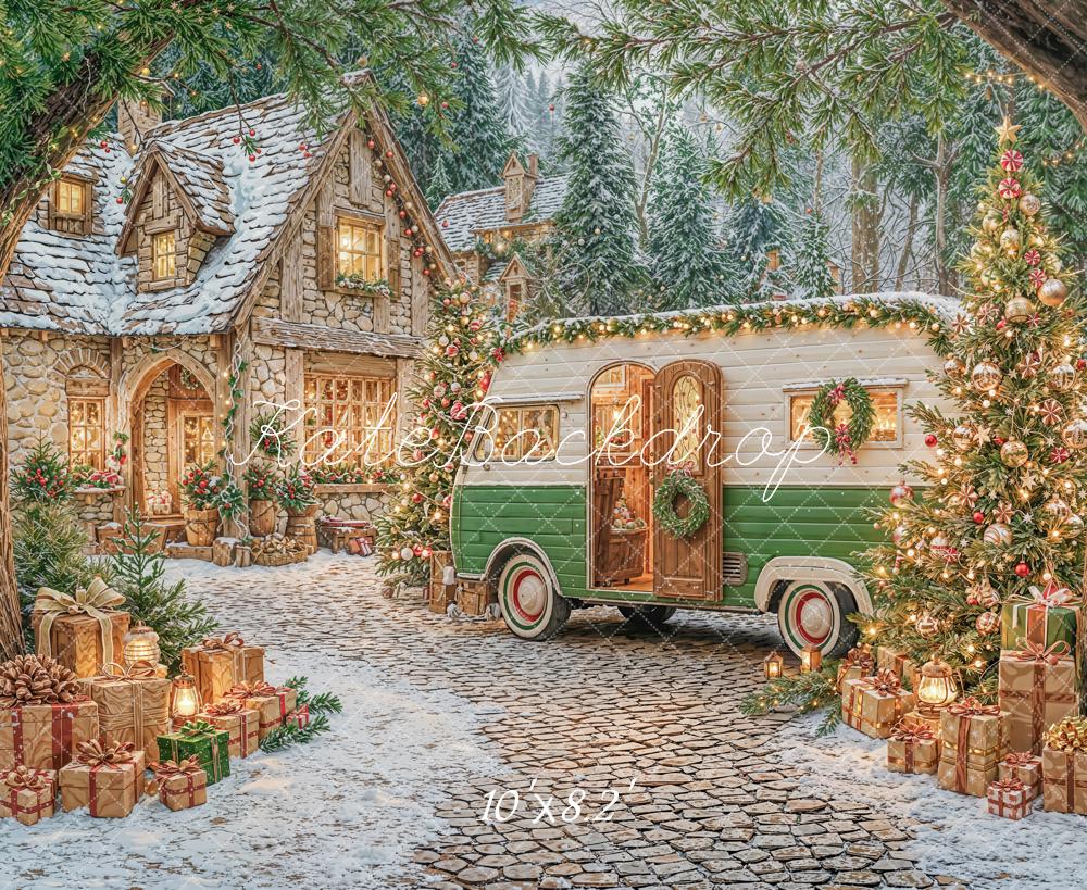 Kate Noël Camping-car Maison Cadeaux Toile de fond conçue par Emetselch - Kate Backdrop FR