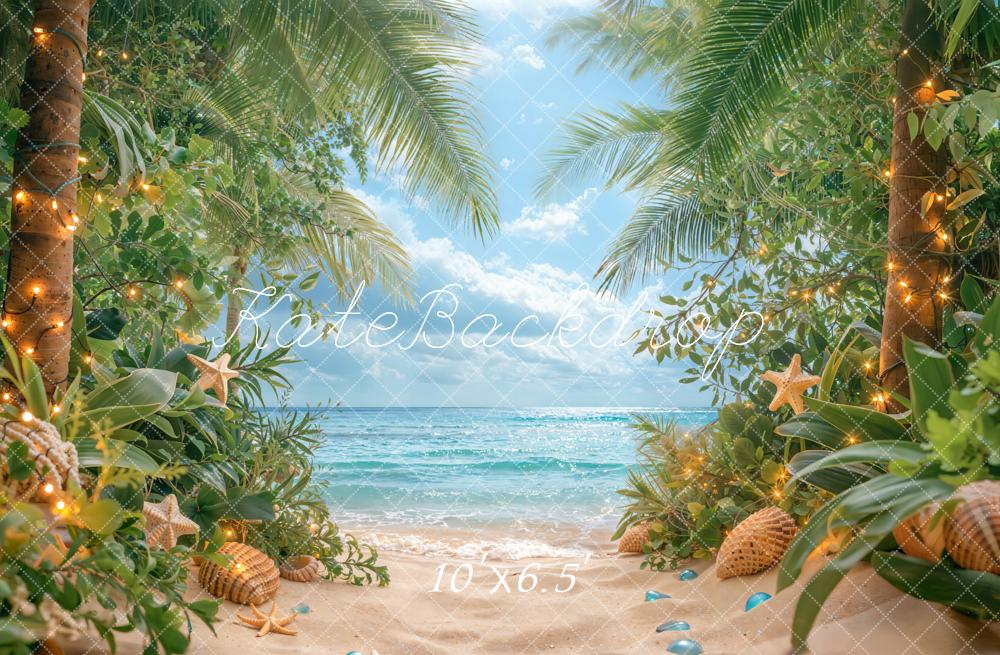 Kate Été Tropical Plage Ciel Lumière Toile de fond conçue par Emetselch - Kate Backdrop FR
