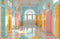 Kate Scolaire Coloré Pastel Casiers Couloir Toile de fond conçue par Emetselch - Kate Backdrop FR