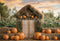 Kate Automne Citrouille Ferme Porte Rustique Toile de fond conçue par Emetselch - Kate Backdrop FR