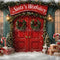 Kate Noël Porte Rouge Neige Cadeaux Toile de fond conçue par Emetselch - Kate Backdrop FR