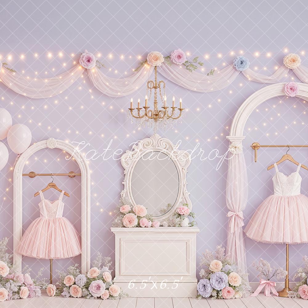 Kate Anniversaire Robe de Ballet Fleurs Toile de fond conçu par Ashley Paul - Kate Backdrop FR