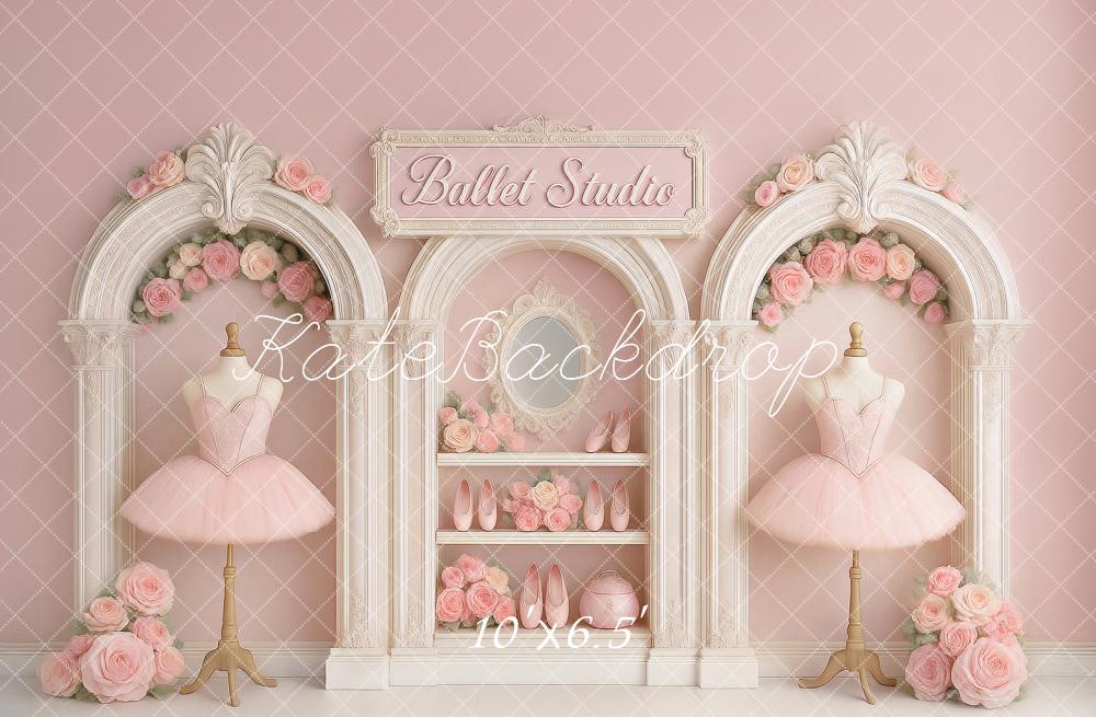Kate Anniversaire Studio de Ballet Robe Toile de fond conçu par Ashley Paul - Kate Backdrop FR