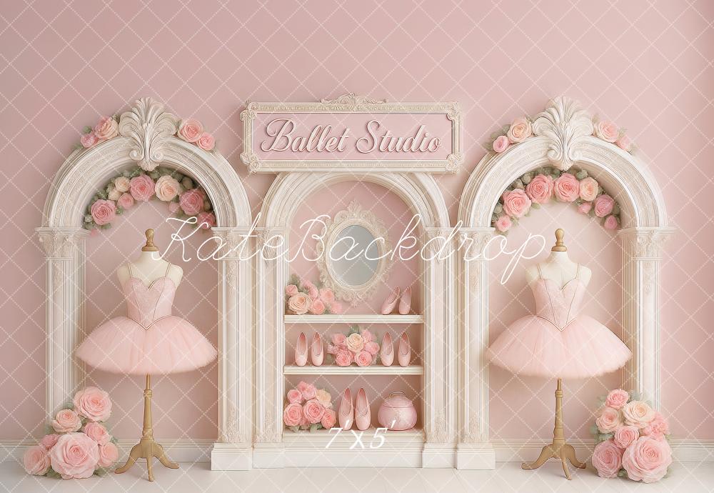 Kate Anniversaire Studio de Ballet Robe Toile de fond conçu par Ashley Paul - Kate Backdrop FR