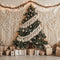 Kate Sapin de Noël Bohème Macramé Cadeaux Toile de fond conçu par Ashley Paul - Kate Backdrop FR