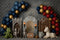 Kate Anniversaire Chevalier Château Ballon Toile de fond conçue par Patty Roberts - Kate Backdrop FR