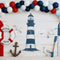 Kate Anniversaire Nautique Phare Ancre Toile de fond conçue par Patty Roberts - Kate Backdrop FR
