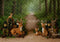 Kate Anniversaire Forêt Cerf Bois Toile de fond conçue par Patty Roberts - Kate Backdrop FR