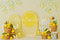 Kate Été Citron Abeille Arches Toile de fond conçue par Patty Roberts - Kate Backdrop FR