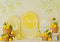 Kate Été Citron Abeille Arches Toile de fond conçue par Patty Roberts - Kate Backdrop FR