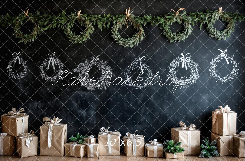 Kate Noël Couronne Tableau noir Cadeaux Toile de fond conçue par Patty Roberts - Kate Backdrop FR