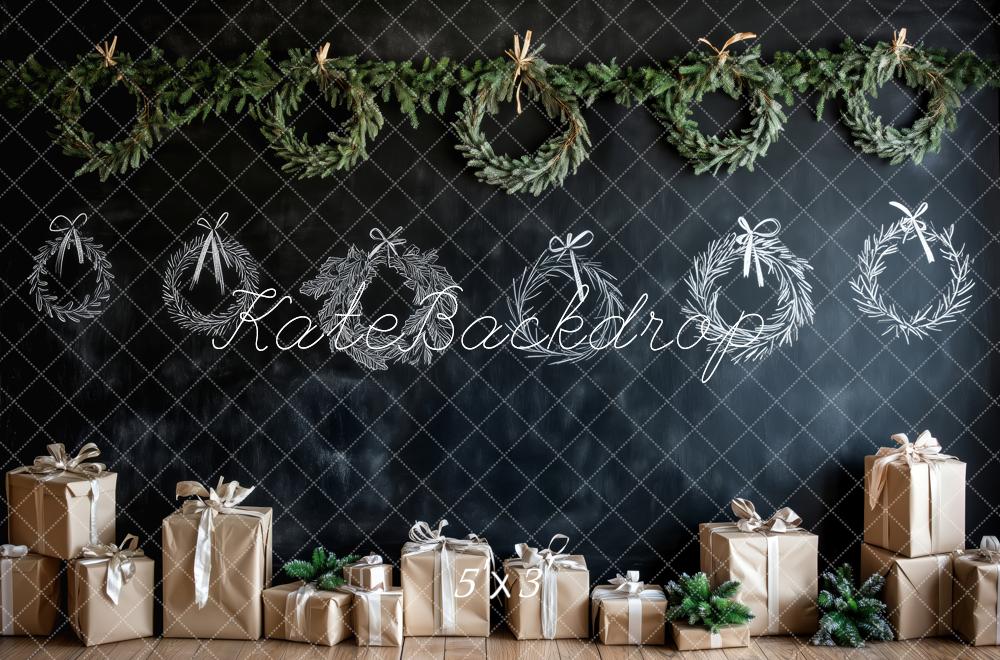 Kate Noël Couronne Tableau noir Cadeaux Toile de fond conçue par Patty Roberts - Kate Backdrop FR