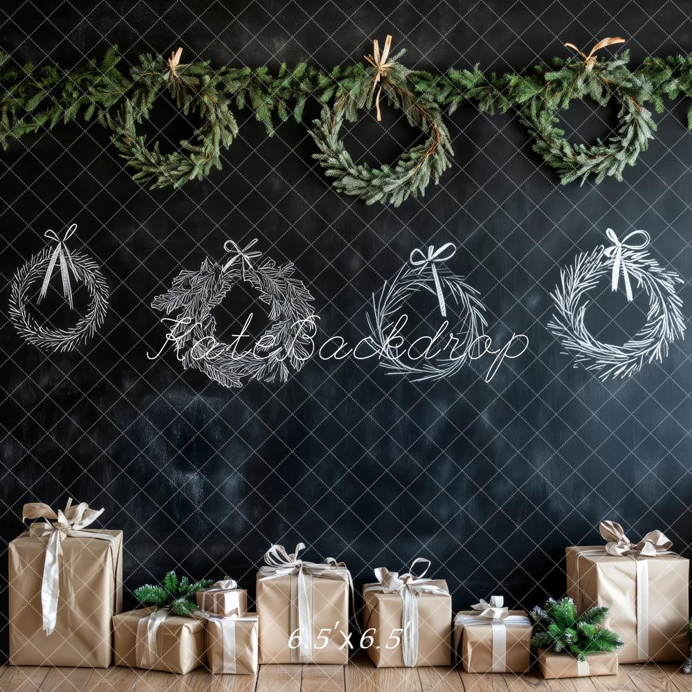 Kate Noël Couronne Tableau noir Cadeaux Toile de fond conçue par Patty Roberts - Kate Backdrop FR