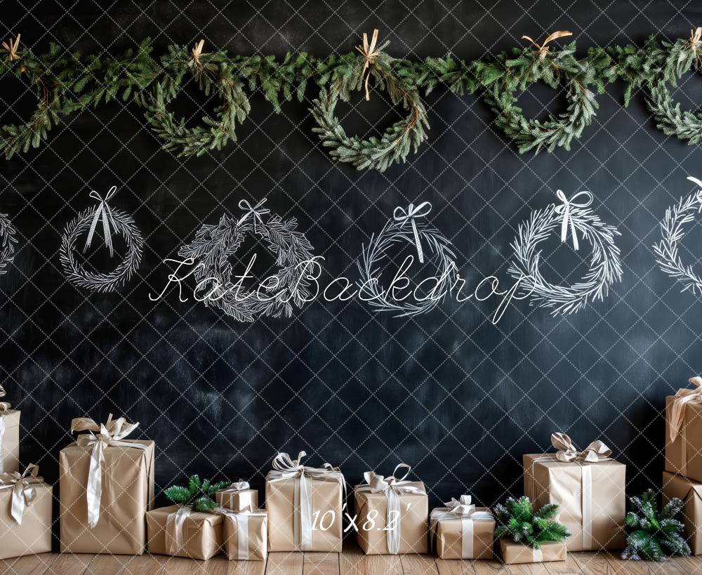 Kate Noël Couronne Tableau noir Cadeaux Toile de fond conçue par Patty Roberts - Kate Backdrop FR