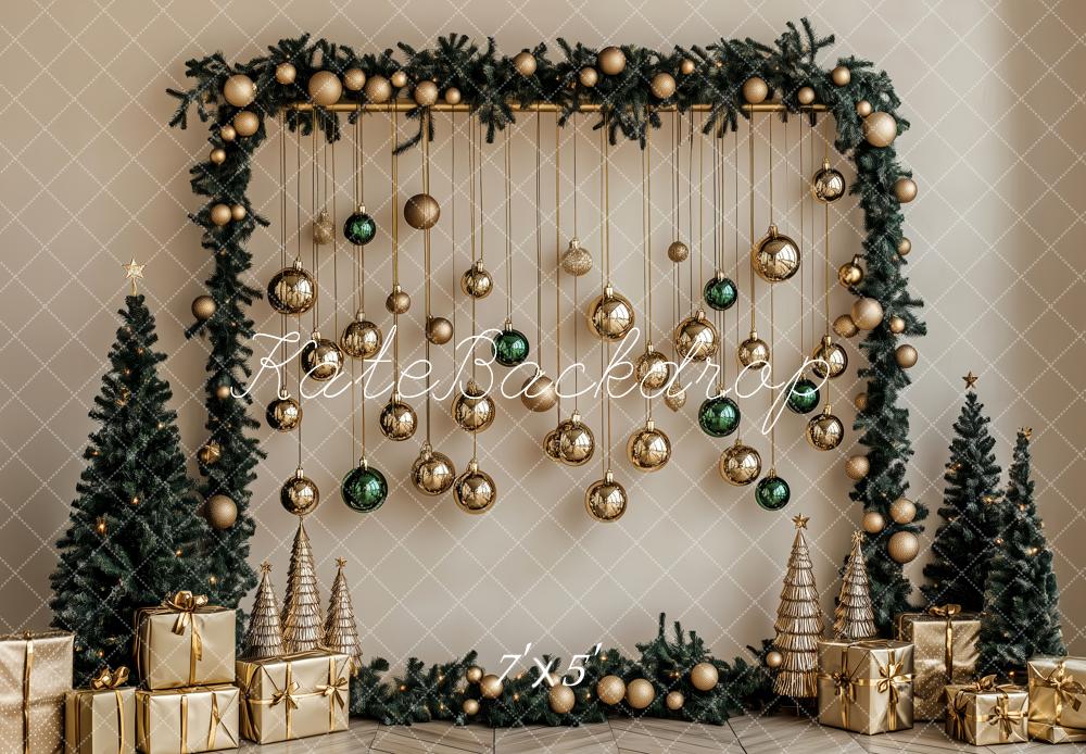 Kate Noël Décorations Cadeaux Doré Toile de fond conçue par Patty Roberts - Kate Backdrop FR
