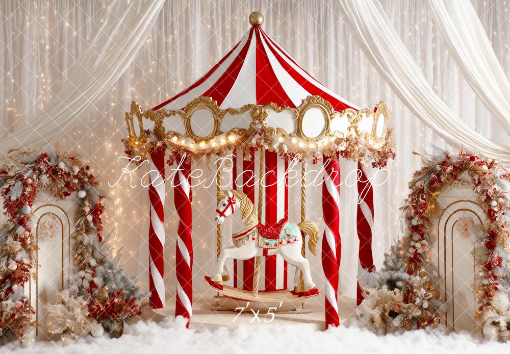 Kate Noël Cirque Carrousel Rideaux Toile de fond conçue par Patty Roberts - Kate Backdrop FR