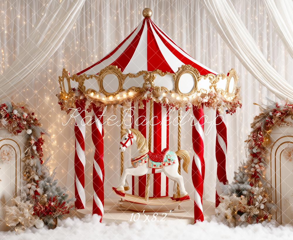 Kate Noël Cirque Carrousel Rideaux Toile de fond conçue par Patty Roberts - Kate Backdrop FR