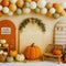 Kate Automne Citrouille Récolte Ballons Toile de fond conçue par Patty Roberts - Kate Backdrop FR