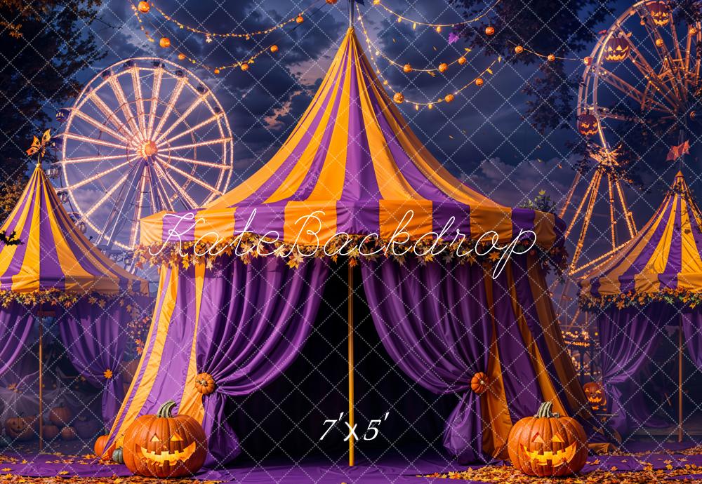 Kate Halloween Cirque Grande Roue Toile de fond conçue par Emetselch