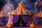 Kate Halloween Cirque Grande Roue Toile de fond conçue par Emetselch