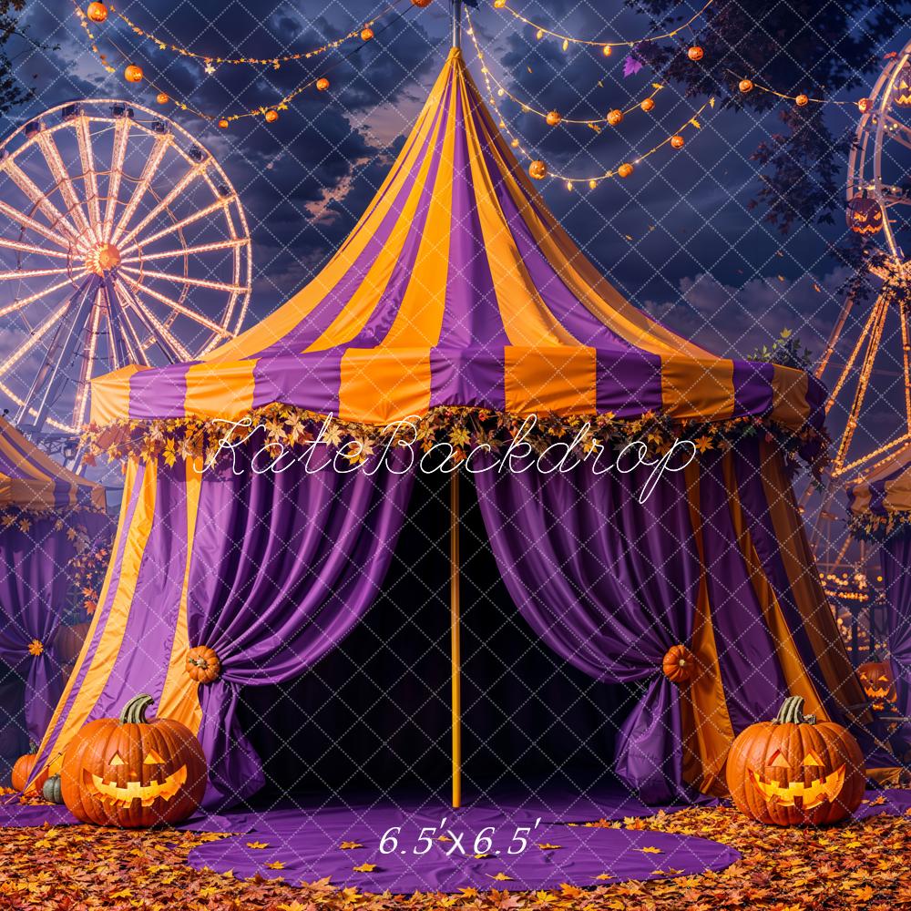 Kate Halloween Cirque Grande Roue Toile de fond conçue par Emetselch