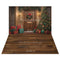 Kate Sapin de Noël Porte Cadeaux Lumière Toile de fond+Brun Sol en bois Toile de fond