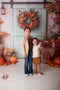 Kate Automne Citrouilles Foin Porte Toile de fond conçue par Emetselch