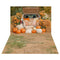 Kate Automne Citrouilles Foin Voiture Toile de fond+Herbe Sèche Terre Sol Toile de fond