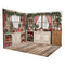Kate Noël Cuisine Rustique Armoires Fenêtre Ensemble de chambre