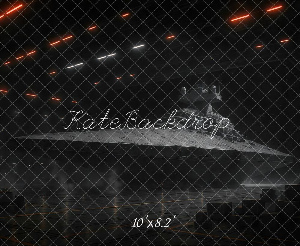 Kate Vaisseau spatial Science-fiction Toile de fond conçue par Mini MakeBelieve - Kate Backdrop FR