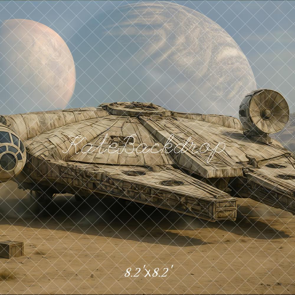Kate Vaisseau spatial Planète Désert Science-fiction Toile de fond conçue par Mini MakeBelieve - Kate Backdrop FR