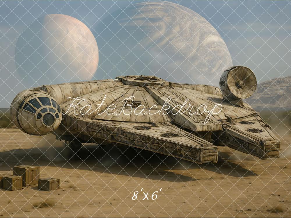 Kate Vaisseau spatial Planète Désert Science-fiction Toile de fond conçue par Mini MakeBelieve - Kate Backdrop FR