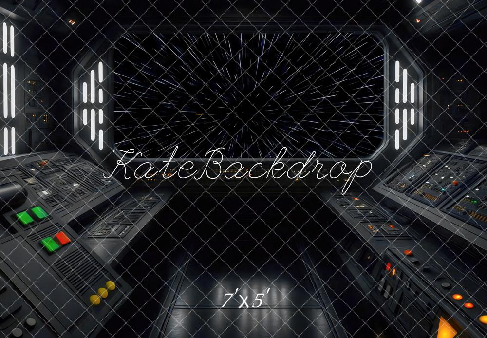 Kate Vaisseau spatial Centre de commandement Toile de fond conçue par Mini MakeBelieve - Kate Backdrop FR