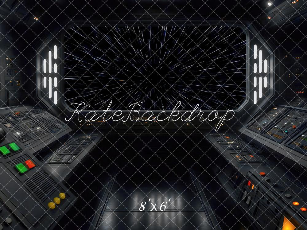 Kate Vaisseau spatial Centre de commandement Toile de fond conçue par Mini MakeBelieve - Kate Backdrop FR