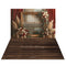 Kate Noël Cadre Doré Bohème Fleurs Toile de fond+Brun foncé Parquet Sol Toile de fond