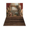Kate Noël Cadre Doré Bohème Fleurs Toile de fond+Brun foncé Parquet Sol Toile de fond