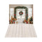 Kate Noël Guirlande Cadeaux Porte Toile de fond+Beige Planche de bois Sol Toile de fond