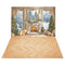 Kate Noël Salon Cheminée Montagne Toile de fond+Bois Chevron Parquet Sol Toile de fond