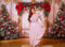 Kate Sapins de Noël Mur Rétro Or Toile de fond conçue par Emetselch