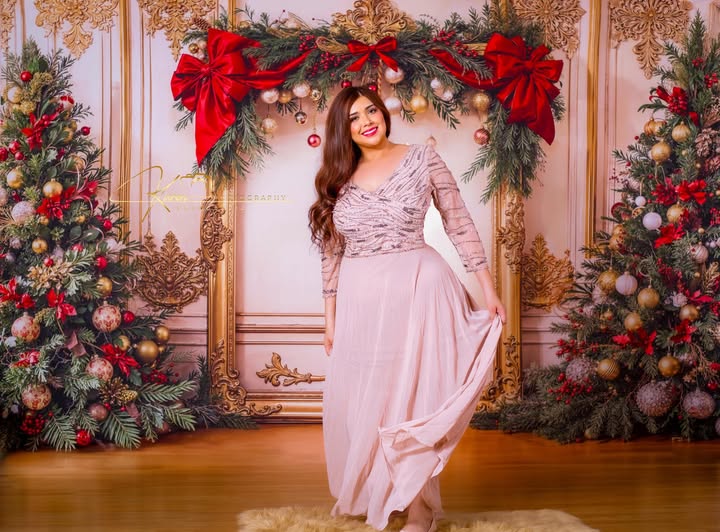 Kate Sapins de Noël Mur Rétro Or Toile de fond conçue par Emetselch