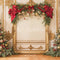 Kate Sapins de Noël Mur Rétro Or Toile de fond conçue par Emetselch