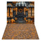Kate Halloween Citrouilles Automne Toile de fond+Automne Feuilles Sol Toile de fond